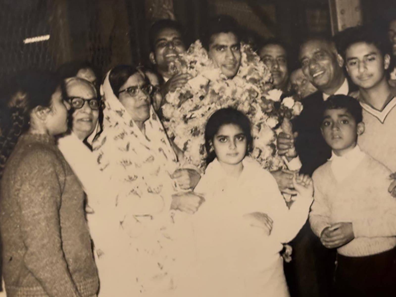 Dinesh Khanna Being received at Amritsar Railway station by family and friends after winning Asian Championships and the Nehru Memorial which followed. (Image via special arrangement)
