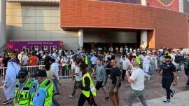 As temperatures are expected to be higher in Doha in June, the meeting will also be moved from the Qatar Sports Club to the Khalifa International Stadium. (AP Photo)