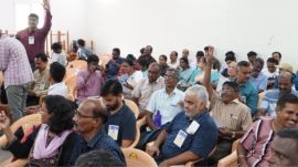 Caption: Election officials and staff attend a briefing session ahead of the Puducherry Assembly elections (Source: X/ @ceopuducherry)
