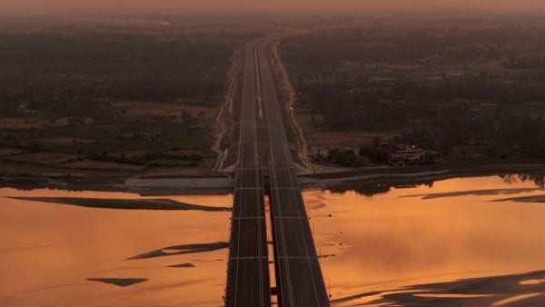 The expressway originates at Bijauli village in Meerut district and terminates at Judapur Dandu village in Prayagraj district. (Express Photo)
