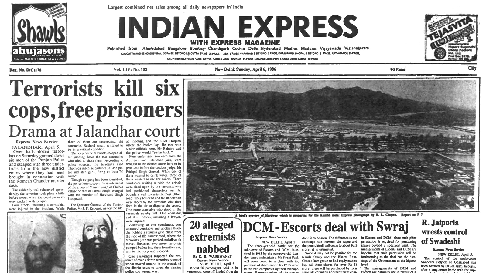 40 years ago April 6, 1986: Terrorists free prisoners 40 years ago April 6, 1986: Terrorists free prisoners