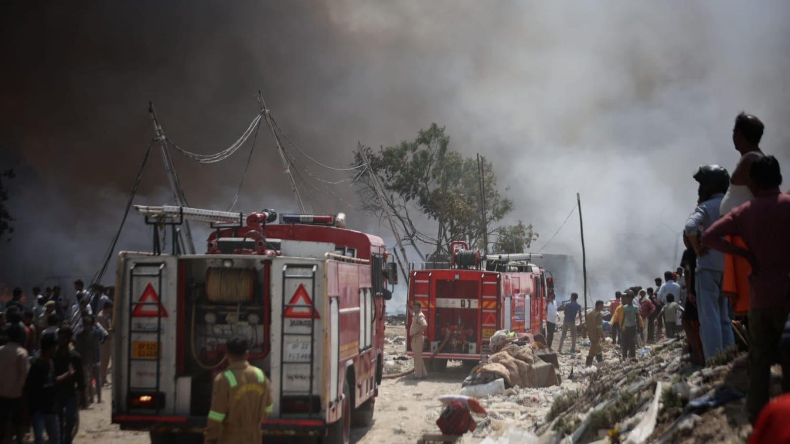 The fire in Ghaziabad was reported only a day after over 200 to 500 shanties were destroyed in Lucknow's Vikas Nagar area, on Wednesday evening.