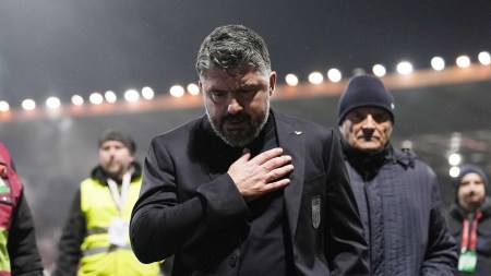 Italy appointed Gattuso last year in June after their horror start to the World Cup qualification with a 0-3 loss against Norway. (AP Photo)