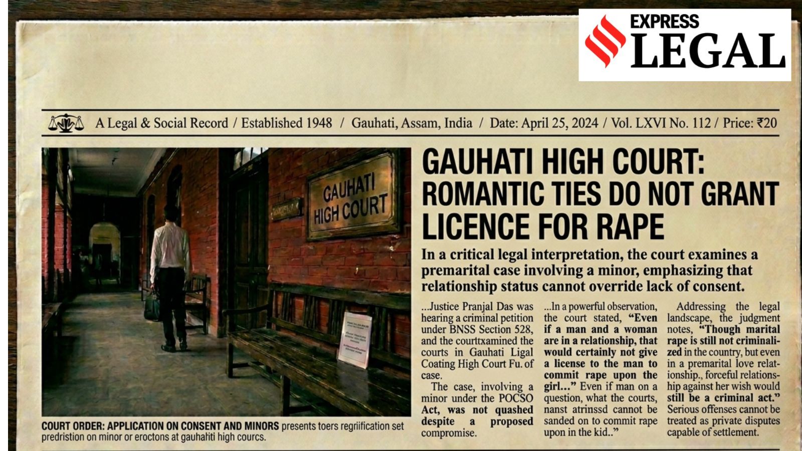 Love isn’t consent: Gauhati High Court not to quash POCSO case despite ‘compromise’
