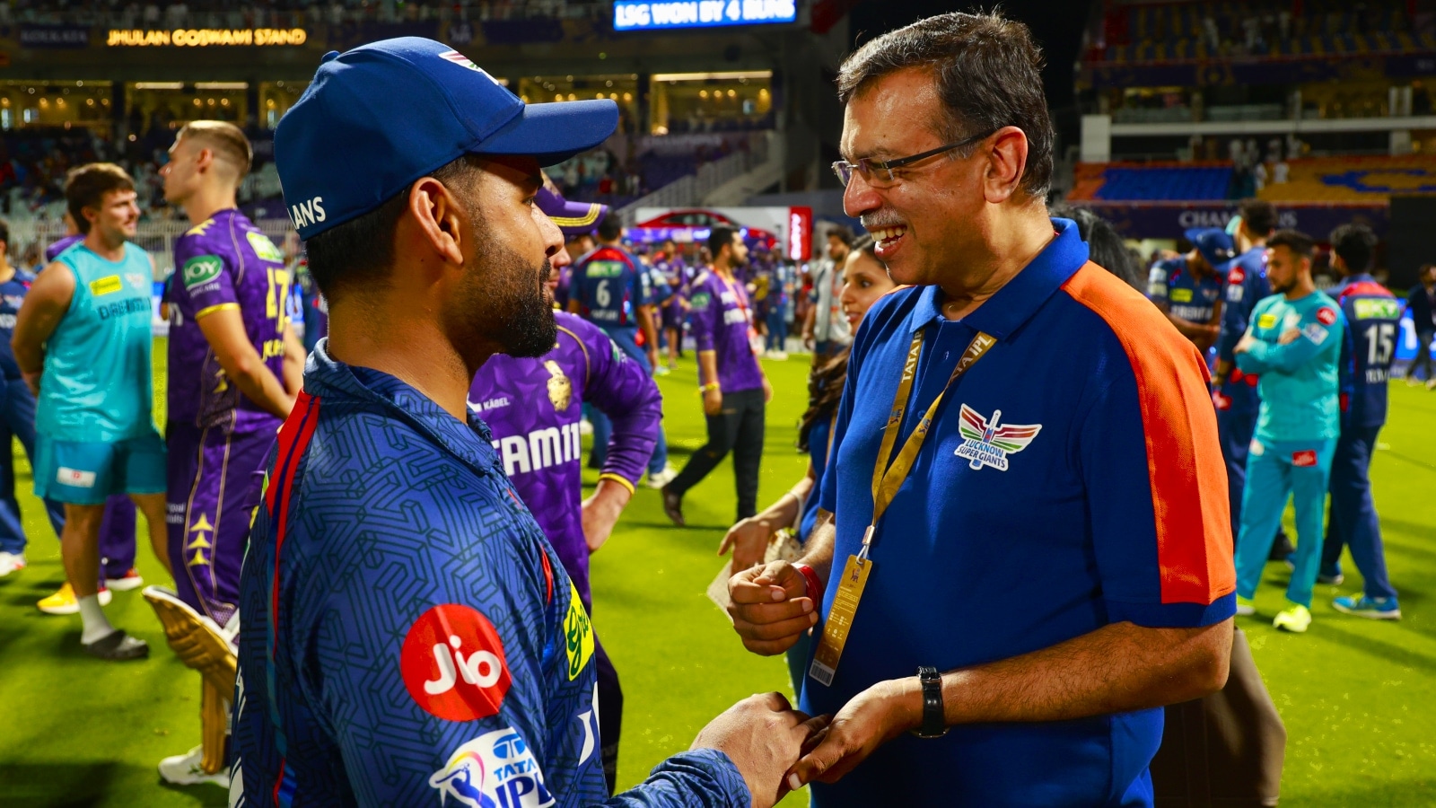  LSG owner Sanjiv Goenka quashed any rifts with captain Rishabh Pant. (Sportzpics)
