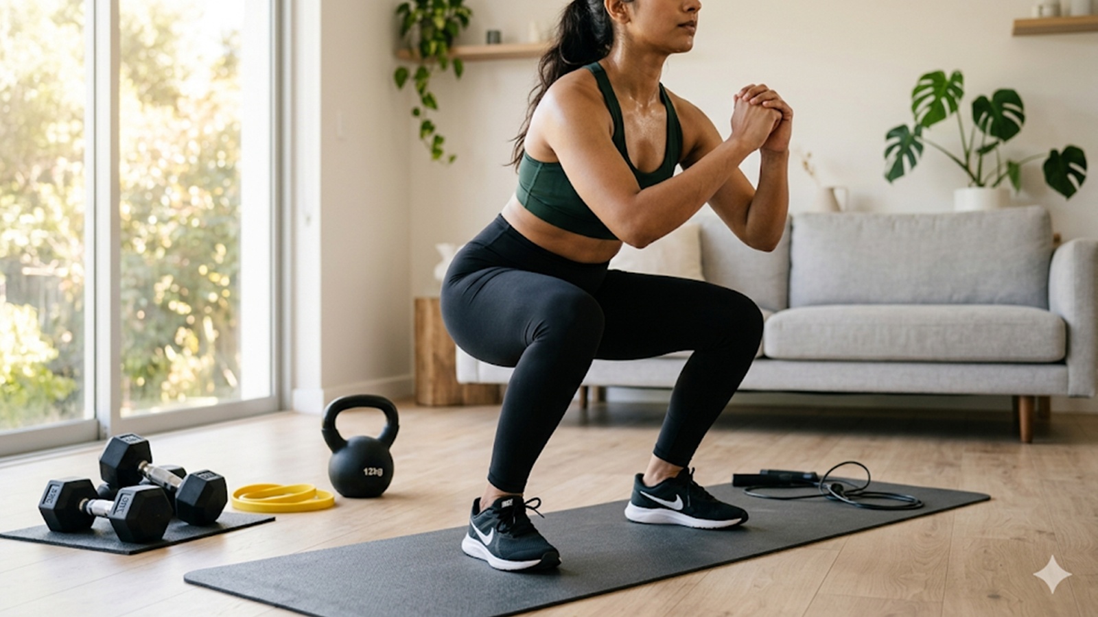 ‘I am a fitness coach, and these are the 10 essential tools you need for a full-body home workout’