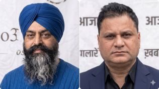 Rajinder Singh (left) and Gurmit Singh. (Express Photo)
