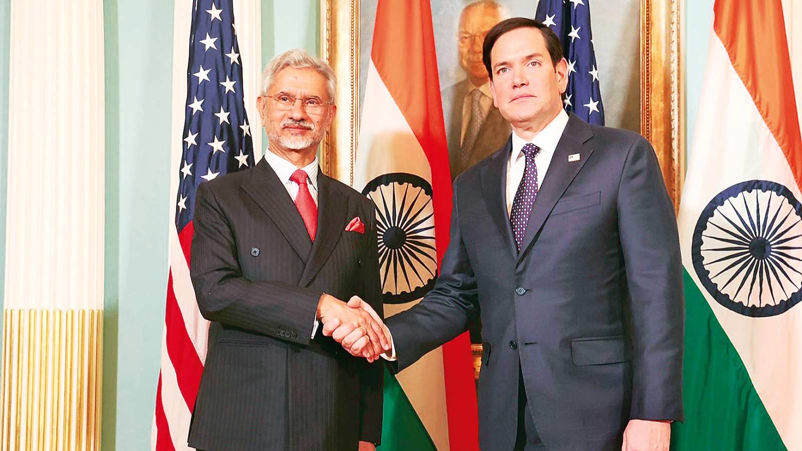 External Affairs Minister S Jaishankar with US Secretary of State Marco Rubio 