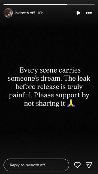 Director H Vinoth on Instagram