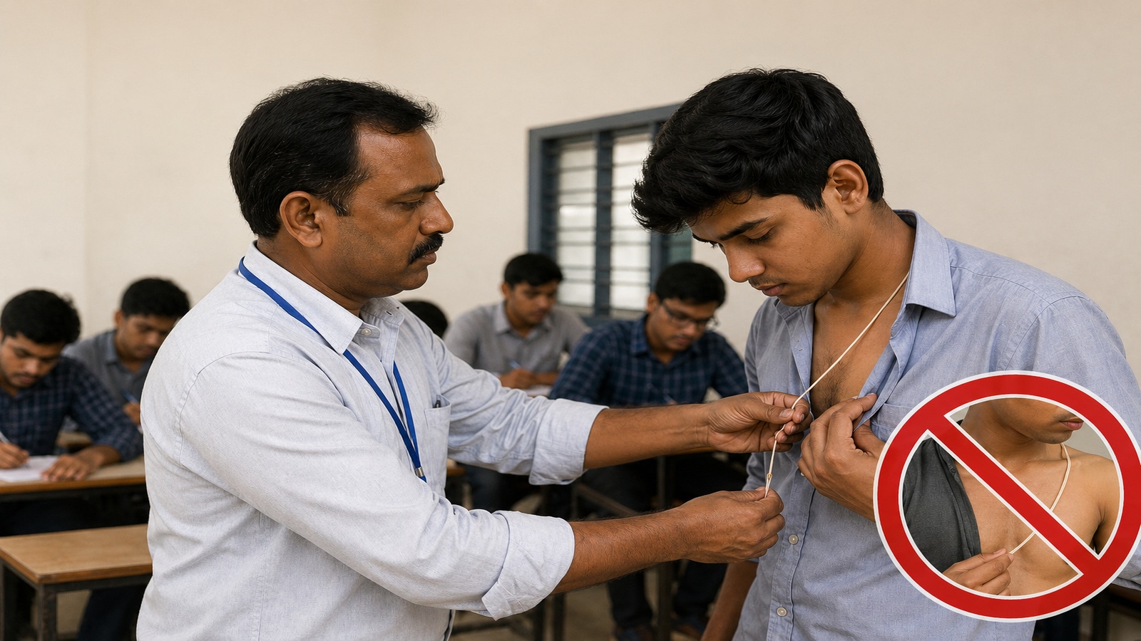 CET 2026: Row erupted after students asked to remove Janeu & Kalava in Bengaluru exam centre