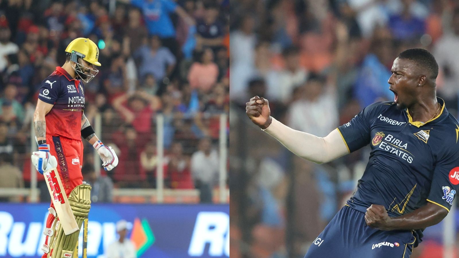 GT vs RCB: Rabada got Kohli. Holder got everyone else