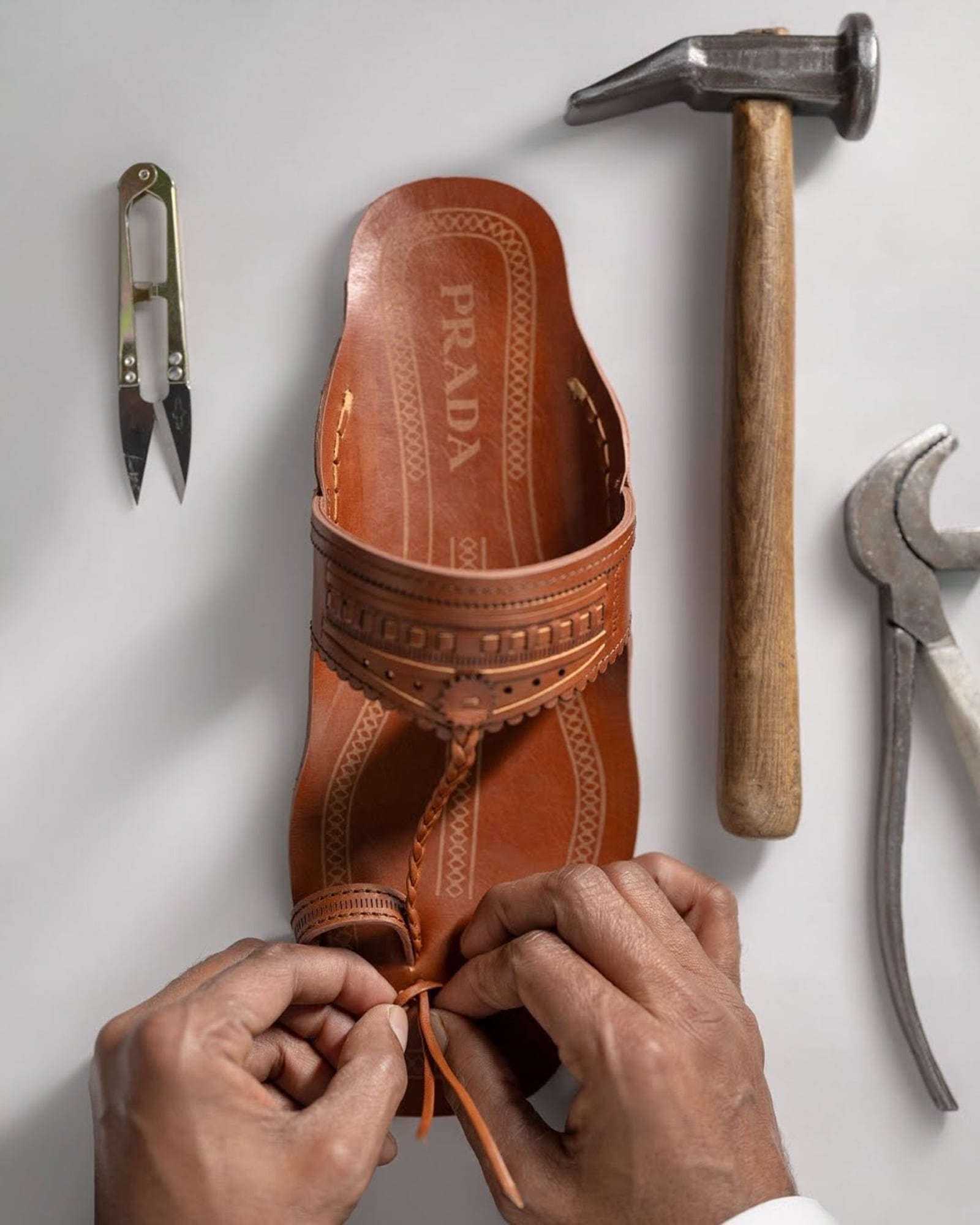 A Kolhapuri sandal by Prada