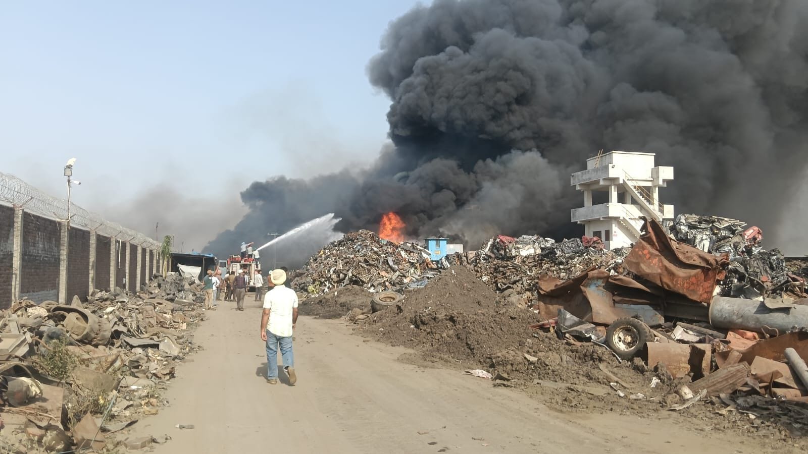 Fire at Doraha vehicle recycle unit yet to be doused even after 24 hours