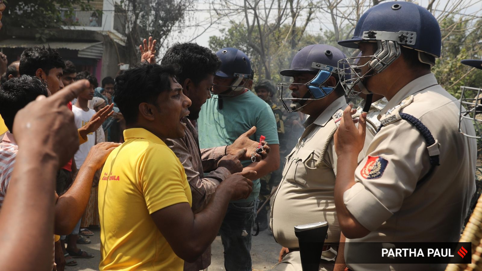 Roadblock on NH 12 under Englishbazar police station in Malda as protests erupted over the SIR exercise . (Express photo by Partha Paul)