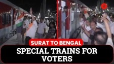 Voter Specials Depart Surat: BJP Flags Off Trains to Bengal to Take on TMC | West Bengal Elections