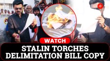 MK Stalin TORCHES Delimitation Bill, Black Flags Fly as Tamil Nadu CM Escalates Centre Clash
