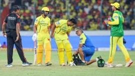 IPL 2026: Ayush Mhatre suffered a hamstring tear during the match against SRH on Saturday. (CREIMAS)
