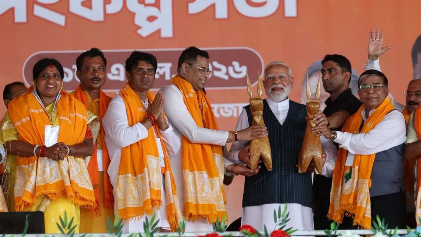 ‘TMC betrayed women of Bengal’: PM Modi mounts attack on Mamata Banerjee-led party from Bishnupur rally