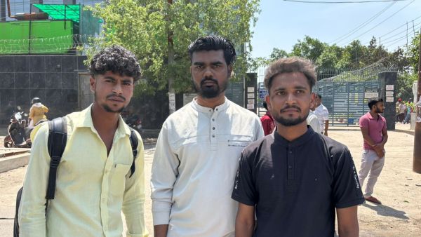 (Left to right) Surender Kashyap, Muhammad Noor Alam, Rahul. (Drishti Jain)