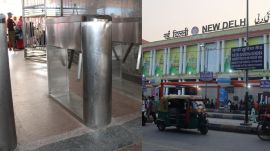 Railways installs turnstile gates at New Delhi station (Image: NR)