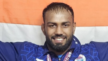 Nitesh won silver medal in the 97kg. (Credit: Inspire Institute of Sport Instagram)
