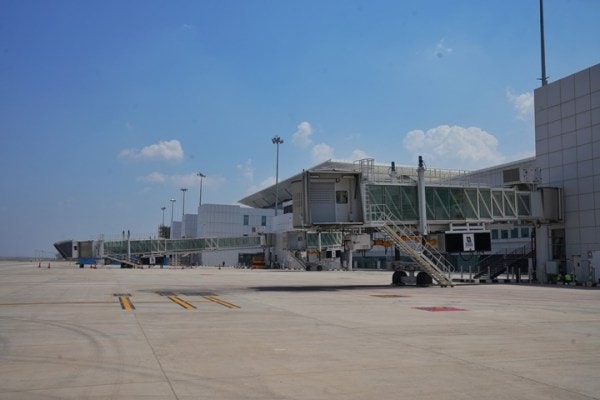 Passangers Boarding Bridge at Noida International Airport, Jewar.
