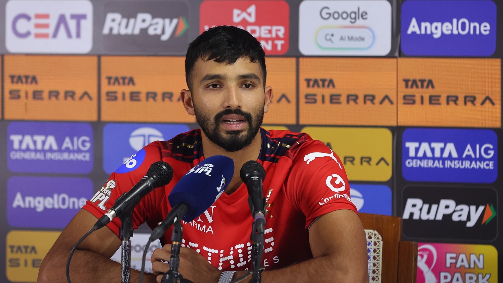 Devdutt Padikkal used RCB’s bowlers as an example. (BCCI/Creimas Photo)