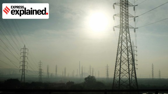 Electricity: Power lines on the eastern parts of Mumbai.
