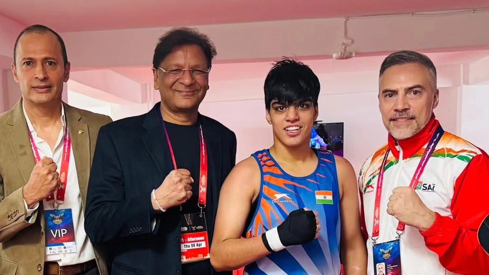 Priya Ghanghas after winning the title. (BFI Photo)