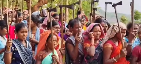 protest in Odisha Vedanta bauxite mining project. 
