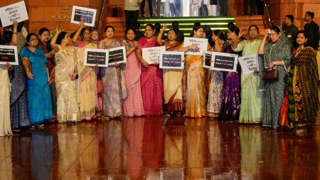 rajnath singh, Rajnath leads BJP chorus, Delimitation 2026, Women’s Reservation Bill, Lok Sabha seat increase, Article 82 amendment, 2011 Census delimitation, new Parliament building capacity, Indian federalism, North-South political divide, seat allocation formula, Constitutional 131st Amendment Bill, Indian express news, current affairs