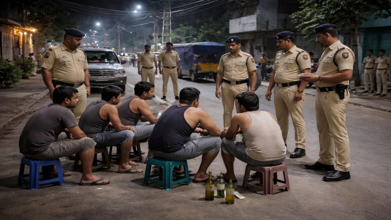 Over 550 detained in one-day crackdown on public drinking in UP’s Firozabad