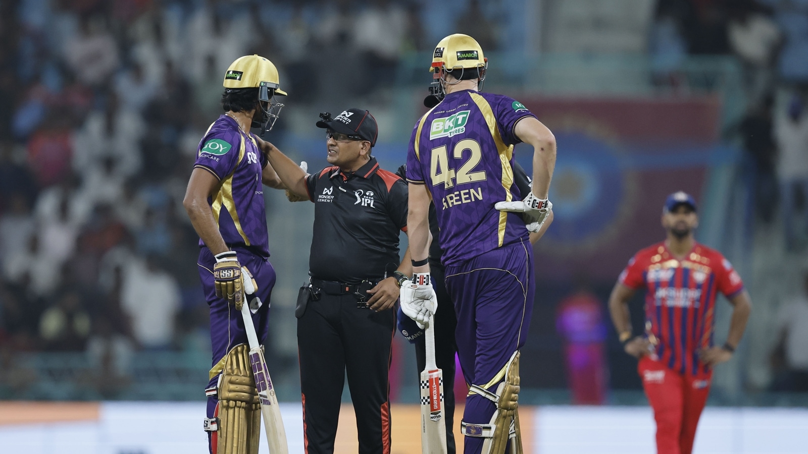 MCC said that Raghuvanshi crossed from the off side towards the middle of the pitch before turning back on the leg side, placing himself between the ball and the stumps. (BCCI/Creimas Photo)