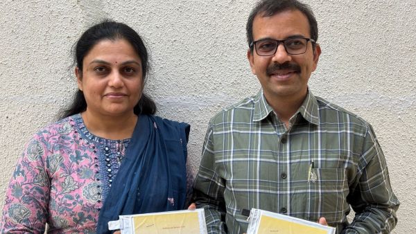 Dr Vilas Shelke, a physicist with over 22 years of academic experience, and (left) his wife, Dr Manjusha Shelke, a Chief Scientist at NCL 