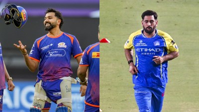 While CSK have shifted their policy towards fielding younger players this season, there still remains question marks over what role 44-year-old MS Dhoni will play when he returns. MI's most consistent batter this season, meanwhile, has been their 38-year-old former captain Rohit Sharma. (PTI Photos)