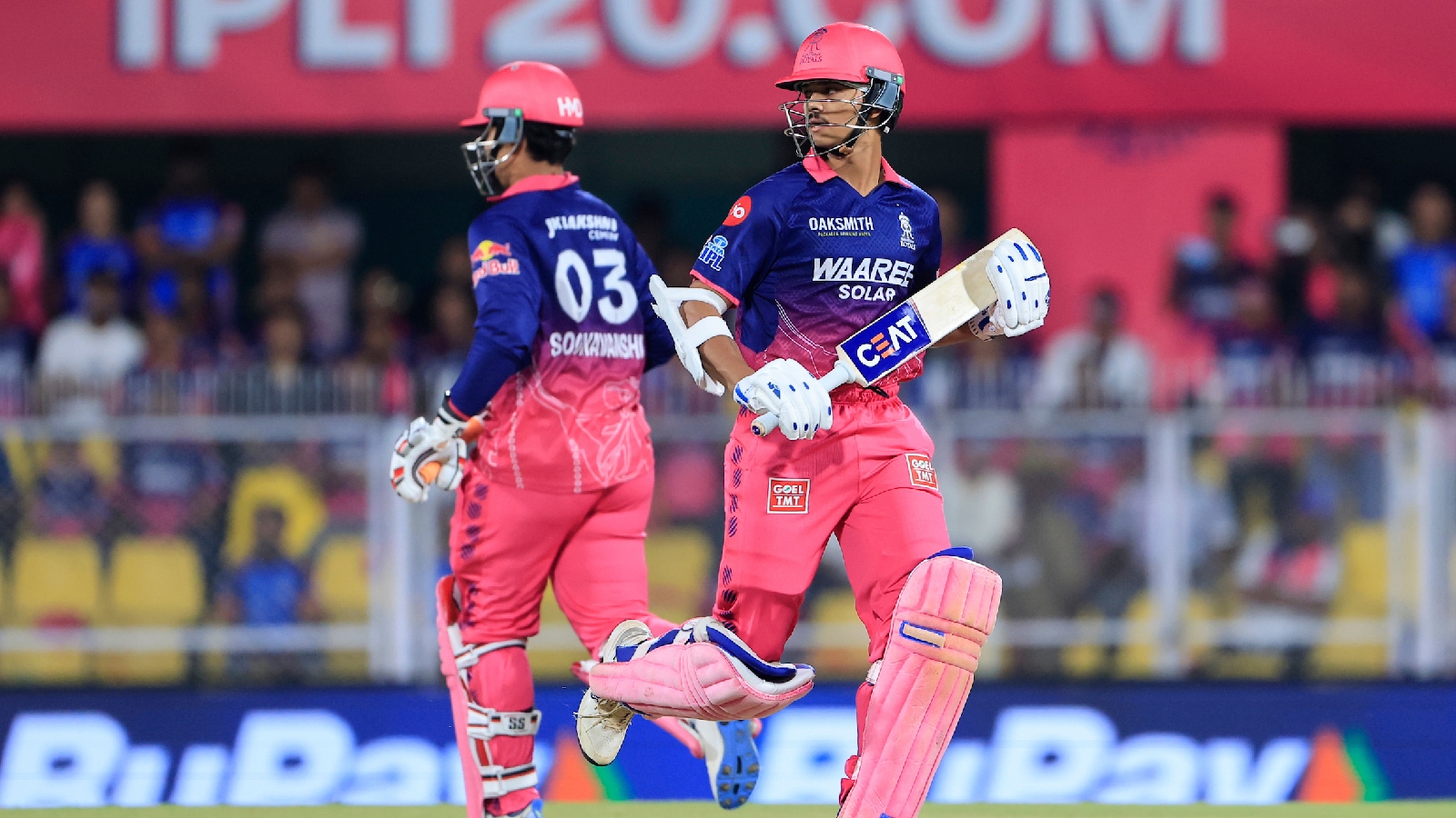 50 in 2.4 overs: Yashasvi Jaiswal, Vaibhav Sooryavanshi power RR to 2nd-fastest IPL team fifty vs MI in 11-over match