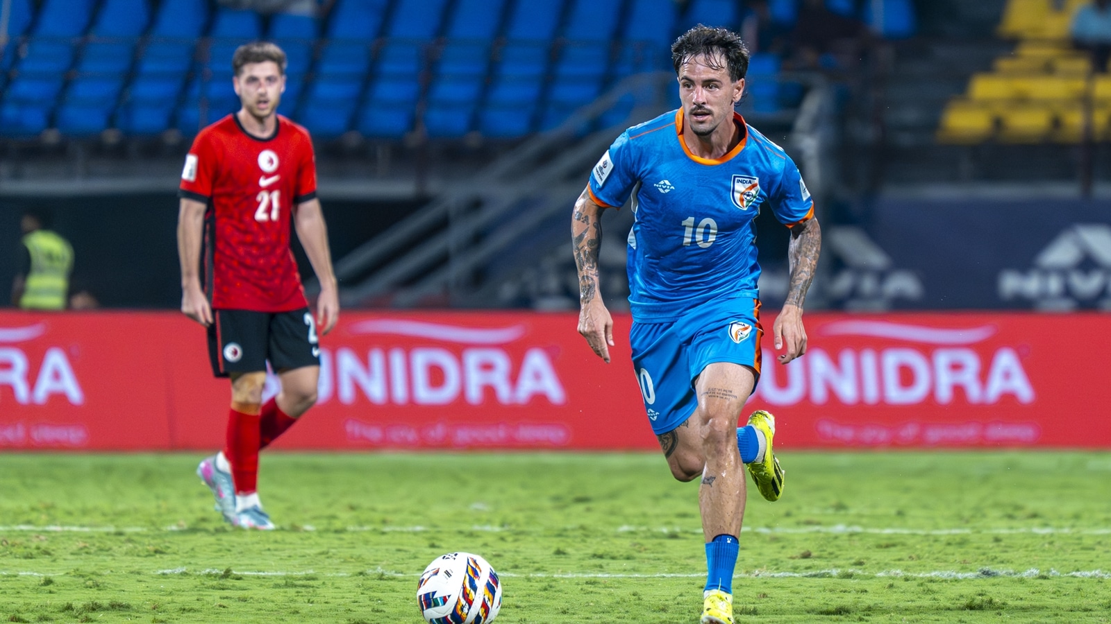 Williams scored within the first four minutes of his debut in a 2-1 win over Hong Kong in India's final AFC Asian Cup Qualifier in Kochi (AIFF Photo)