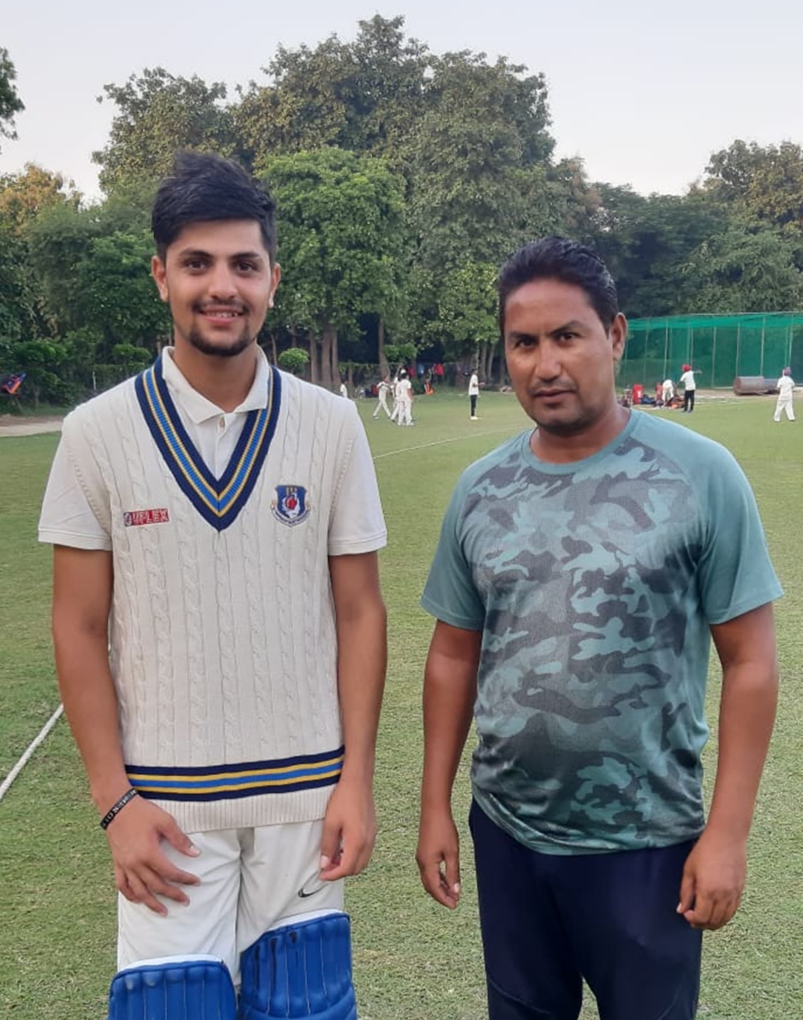 Sameer Rizvi with his uncle and coach Tankeeb Akhtar. (Pic Credit: Express Photo)