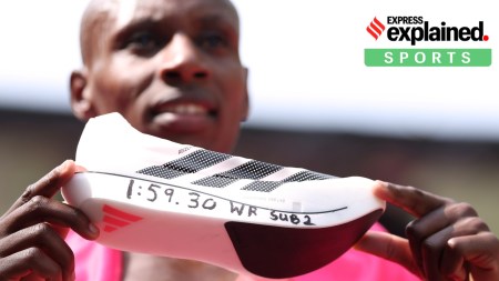 Sabastian Sawe, Sabastian Sawe Adidas Adizero Adios Pro Evo 3, Adidas Adizero Adios Pro Evo 3, Sawe’s sub-2 hour marathon, Indian express explained, explained news, current affairs