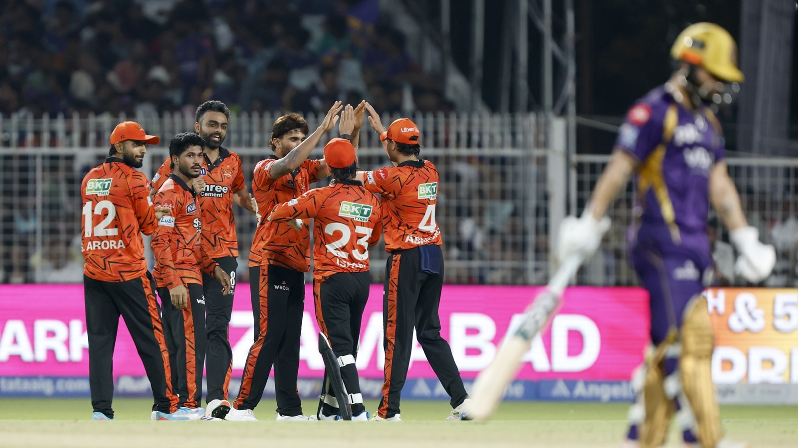 SRH kept picking wickets at regular intervals. (BCCI/CREIMAS Photo)