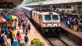 Indian Railways has announced plans to operate over 18,200 summer special train services (Image generated using AI)
