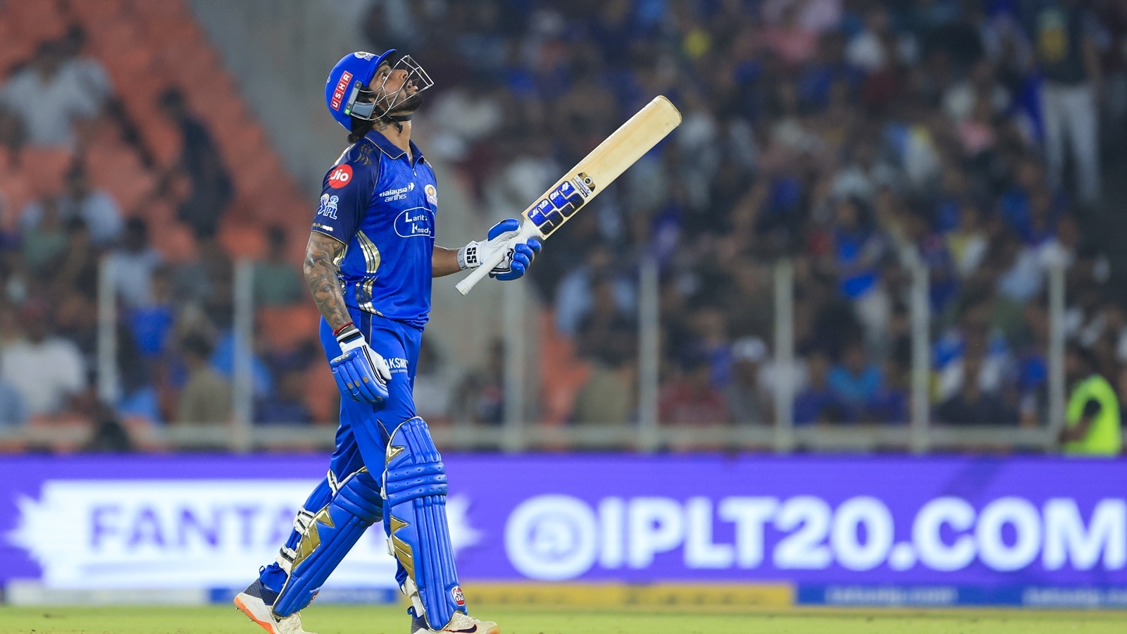 Tilak Varma leads MI recovery vs GT with his first IPL century