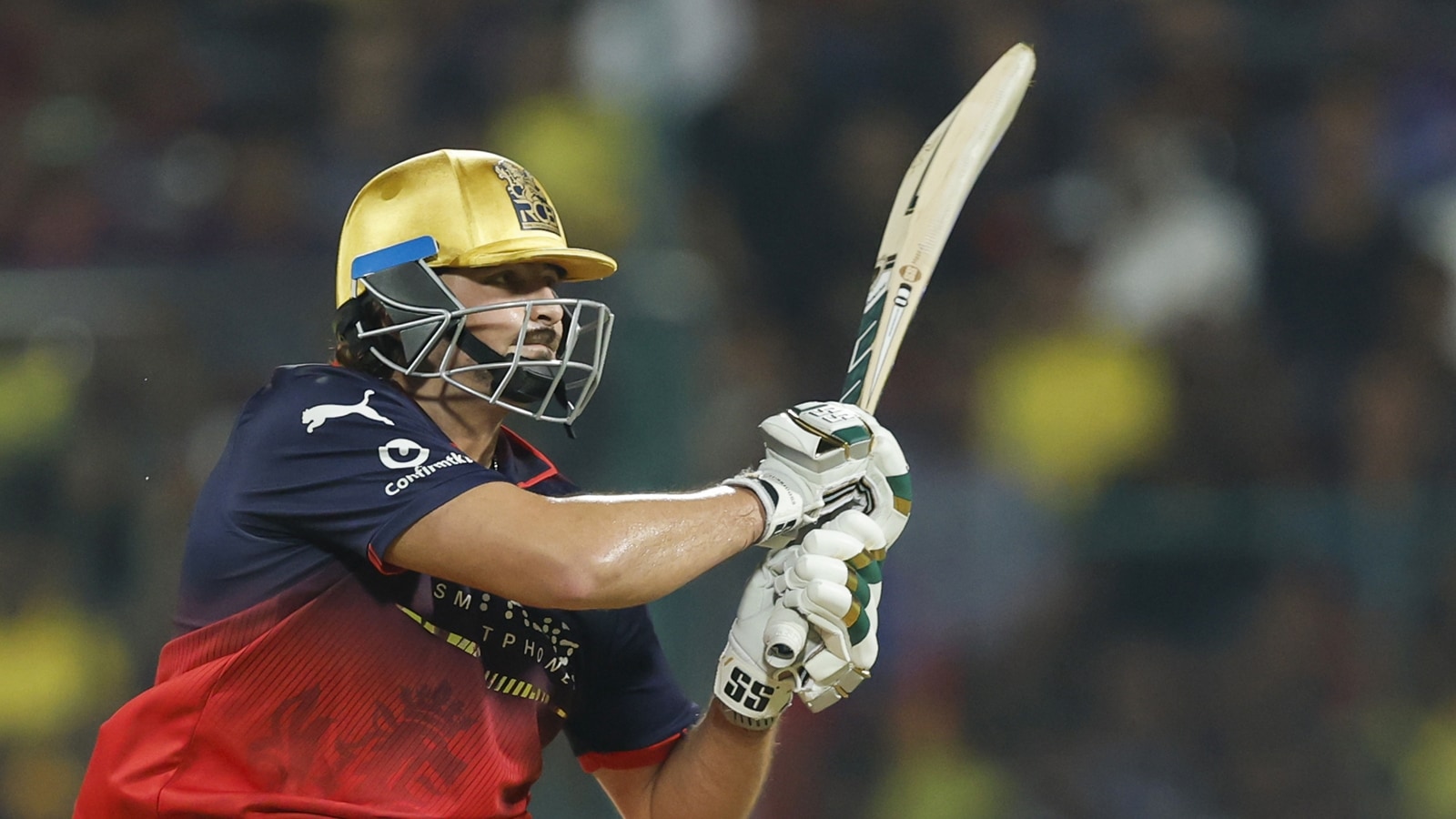 David's knock, coupled with captain Rajat Patidar's unbeaten 48 in 19 balls and Padikkal's 50 in 29, helped RCB set up a mammoth score of 250 for the loss of just three wickets. (BCCI/Creimas Photo)