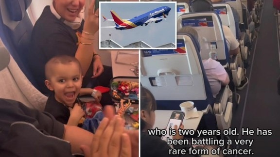 toddler cancer survivor flight celebration