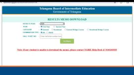 TS Inter result at tgbie.cgg.gov.in and results.cgg.gov.in