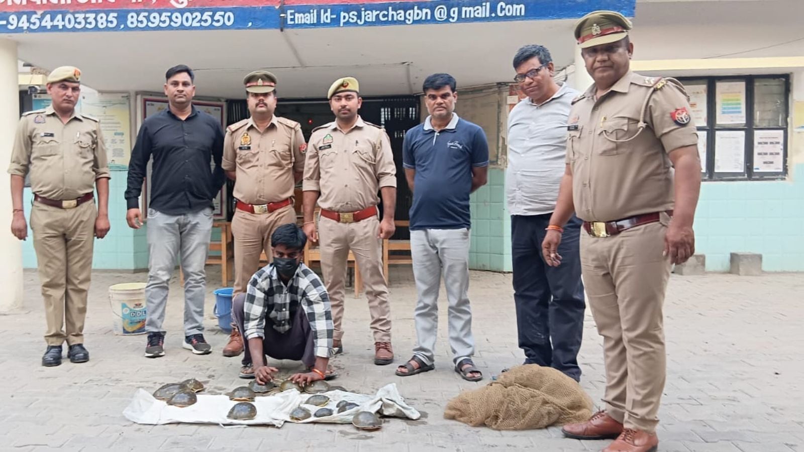 A routine check, moving jute bag: How 16 Indian Softshell turtles were rescued in Greater Noida
