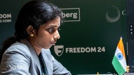 Vaishali herself has grown immune to inevitable comparisons with her brother and is comfortable with her own identity. (Photo Credit: Niki Riga/FIDE)