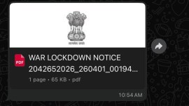 war lockdown notice viral