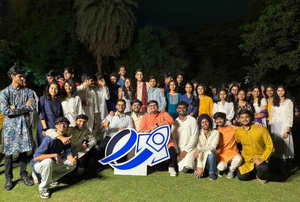 with friends in the campus