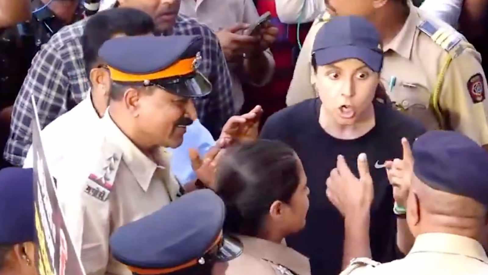 ‘Get out of here’: Stuck in traffic, woman confronts BJP minister at Mumbai rally | Video